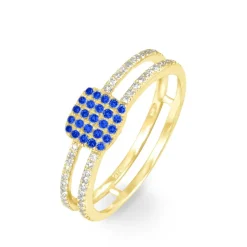 Histoire d'Or Bague Aude Or Jaune Saphir Et Diamant Discount