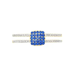 Histoire d'Or Bague Aude Or Jaune Saphir Et Diamant Discount