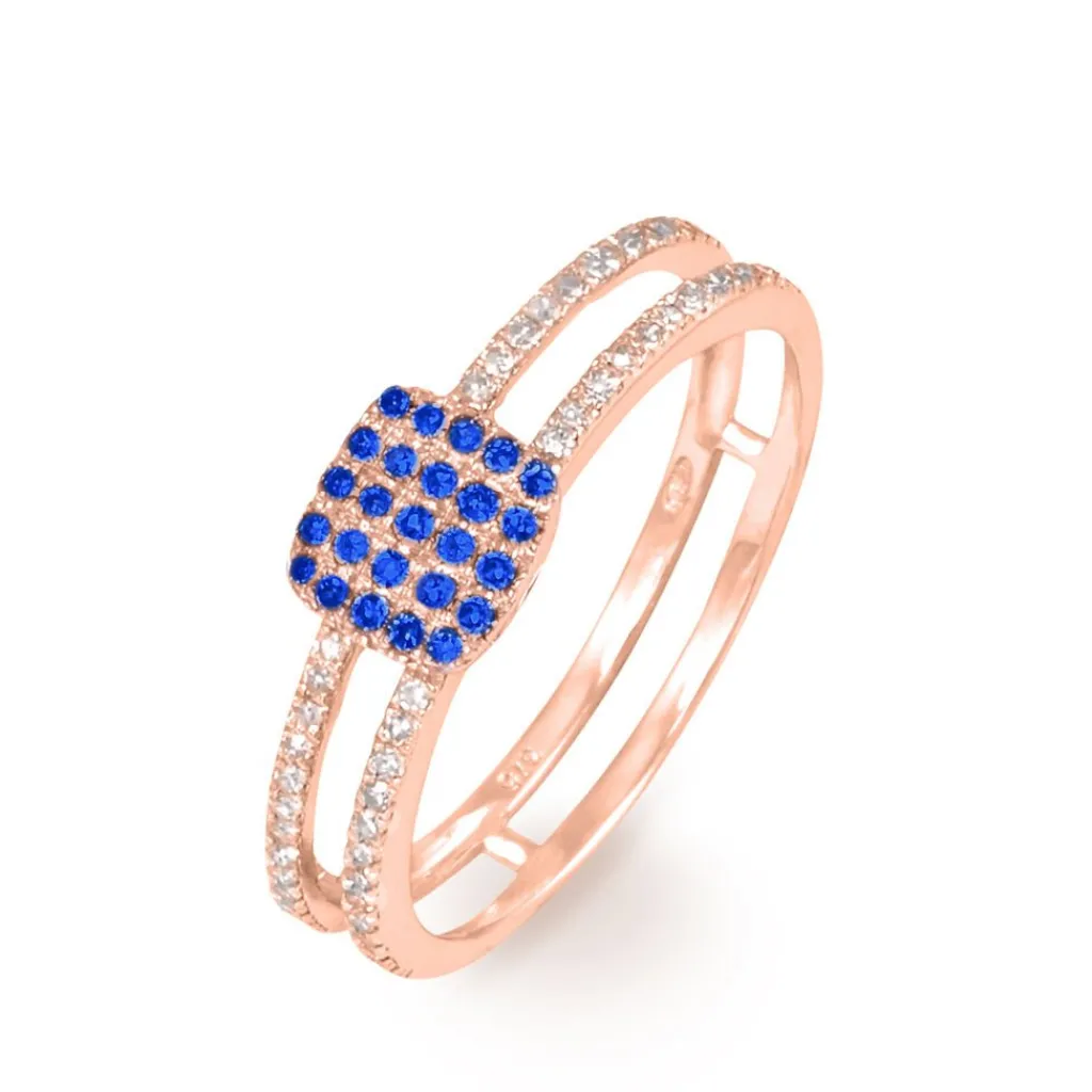 Histoire d'Or Bague Aude Or Rose Saphir Et Diamant Sale