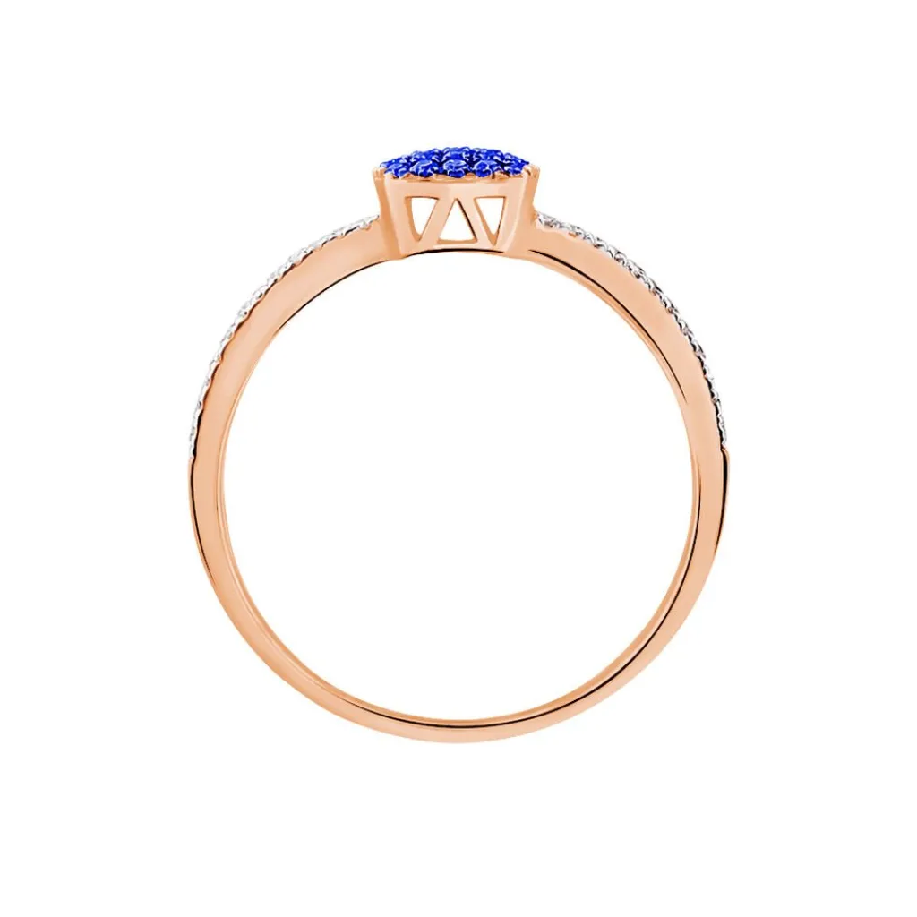 Histoire d'Or Bague Aude Or Rose Saphir Et Diamant Sale