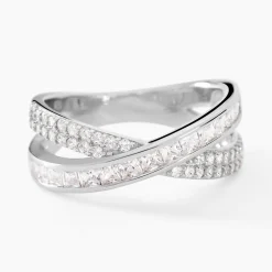 Histoire d'Or Bague Audon Argent Blanc Oxyde De Zirconium