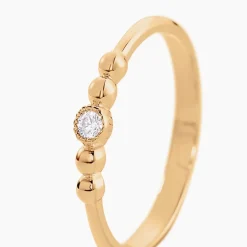 Histoire d'Or Bague Aura Plaqué Or Jaune Oxyde De Zirconium New