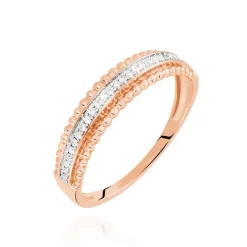 Histoire d'Or Bague Aurelya Or Rose Diamant Sale
