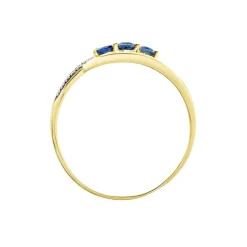 Histoire d'Or Bague Aurora Or Bicolore Saphir Et Diamant Sale