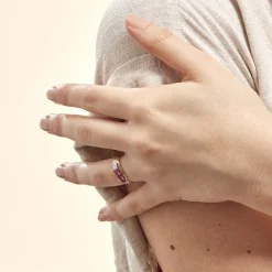 Histoire d'Or Bague Aurora or jaune rubis Hot