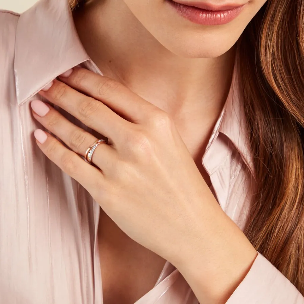 Histoire d'Or Bague Austyn Or Tricolore Oxyde De Zirconium Discount