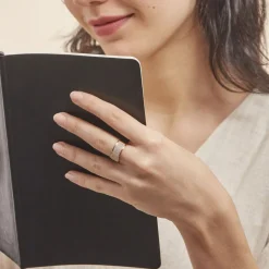 Histoire d'Or Bague Banda Or Jaune Oxyde De Zirconium