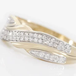 Histoire d'Or Bague Bandeau Or Jaune Oxyde De Zirconium Best