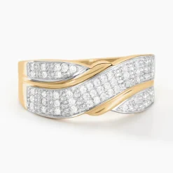 Histoire d'Or Bague Bandeau Or Jaune Oxyde De Zirconium Best