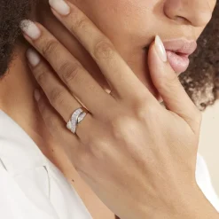 Histoire d'Or Bague Bandeau Or Jaune Oxyde De Zirconium Best