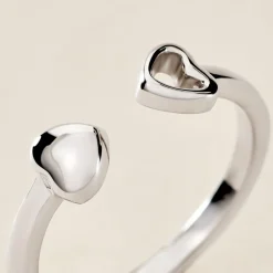 Histoire d'Or Bague Barbara Argent Blanc Discount