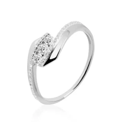 Histoire d'Or Bague Barbara Or Blanc Diamant Online