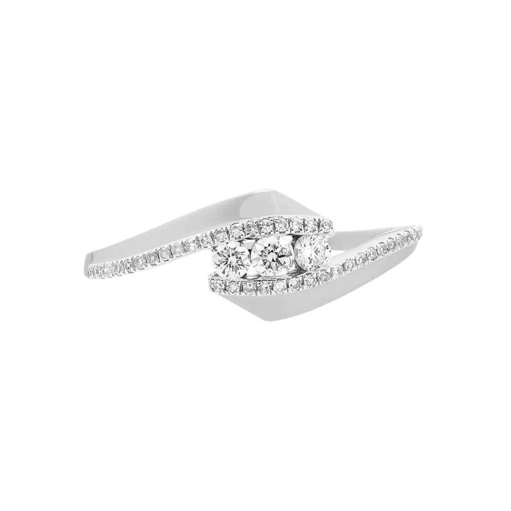 Histoire d'Or Bague Barbara Or Blanc Diamant Online