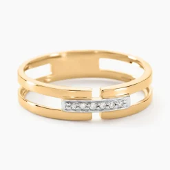 Histoire d'Or Bague Barrette Or Jaune Diamant Hot