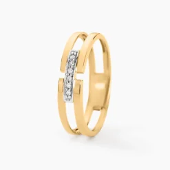 Histoire d'Or Bague Barrette Or Jaune Diamant Hot