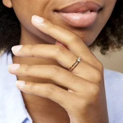 Histoire d'Or Bague Barrette Or Jaune Diamant Hot