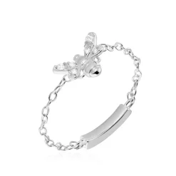 Histoire d'Or Bague Bee Good Argent Blanc Oxyde De Zirconium Best