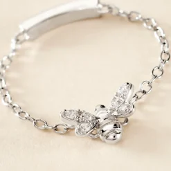 Histoire d'Or Bague Bee Good Argent Blanc Oxyde De Zirconium Best