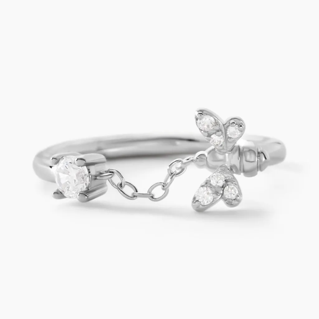 Histoire d'Or Bague Bee Good Argent Blanc Oxyde De Zirconium Outlet