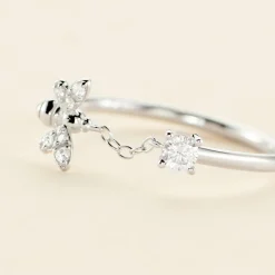 Histoire d'Or Bague Bee Good Argent Blanc Oxyde De Zirconium Outlet