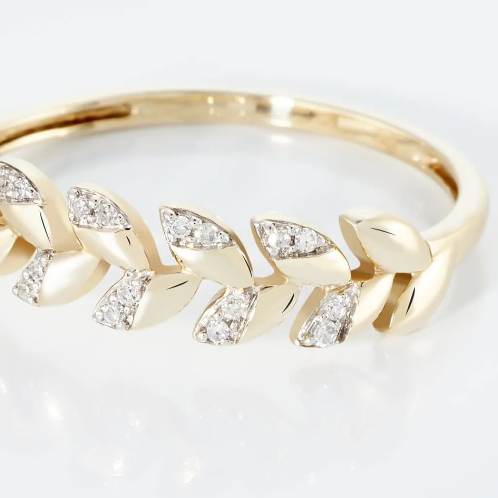 Histoire d'Or Bague Berinice Or Jaune Diamant Online