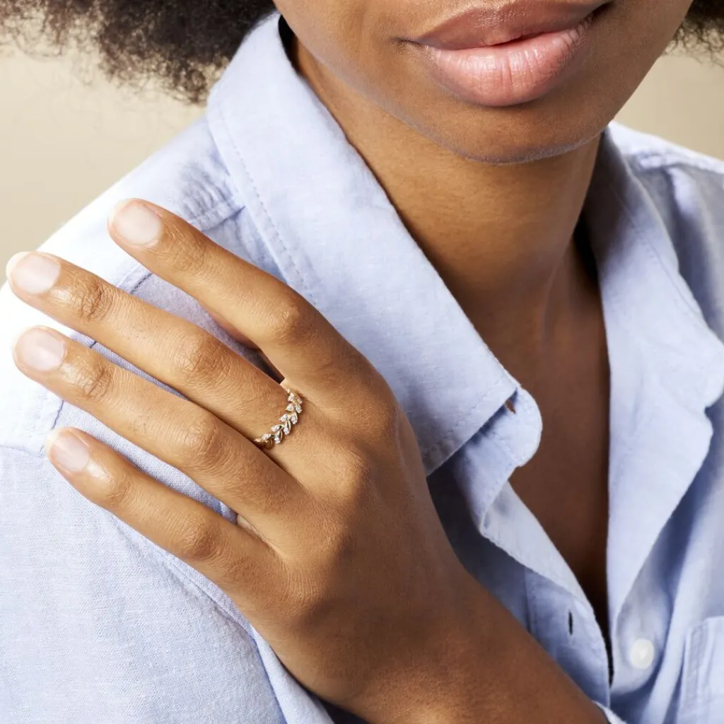 Histoire d'Or Bague Berinice Or Jaune Diamant Online