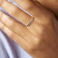 Histoire d'Or Bague Berinice Or Jaune Diamant Online