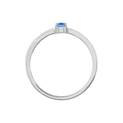 Histoire d'Or Bague Bertheline Argent Blanc Oxyde De Zirconium argent blanc oxyde bleu Clearance