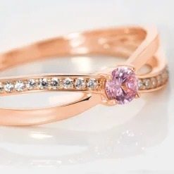 Histoire d'Or Bague Bertheline Argent Rose Oxyde De Zirconium argent rose oxyde rose Sale