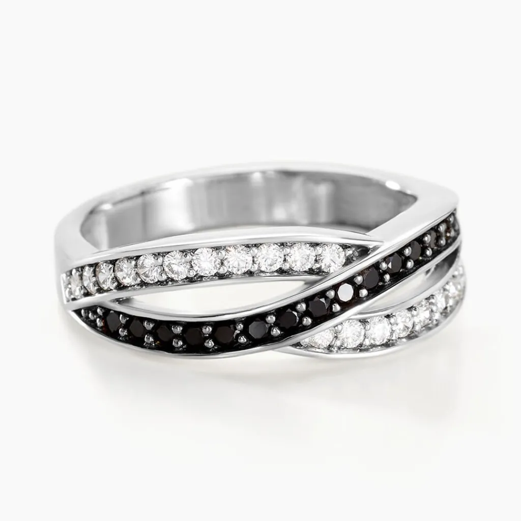 Histoire d'Or Bague Bethany Argent Blanc Oxyde De Zirconium