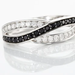 Histoire d'Or Bague Bethany Argent Blanc Oxyde De Zirconium