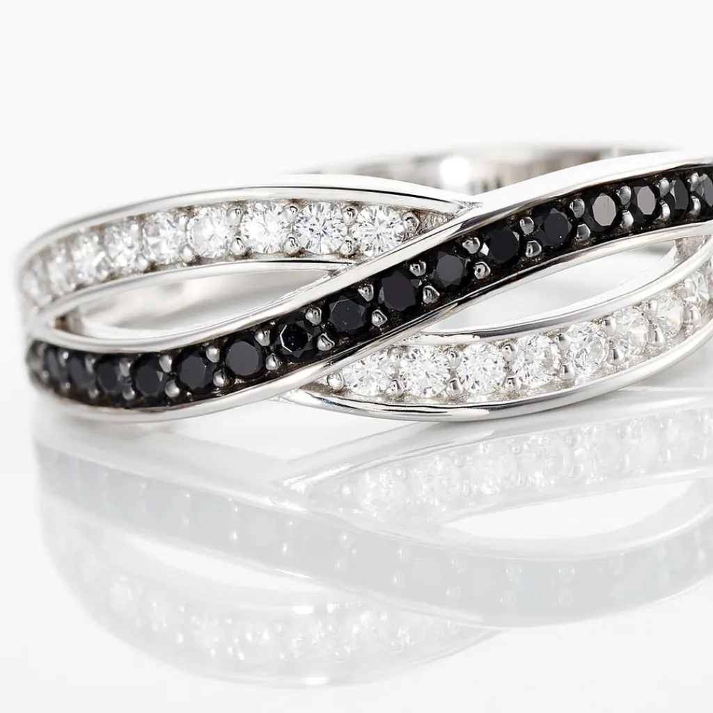 Histoire d'Or Bague Bethany Argent Blanc Oxyde De Zirconium