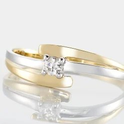 Histoire d'Or Bague Blandine Or Bicolore Diamant Online