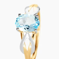 Histoire d'Or Bague Bonnie Or Bicolore Topaze or bicolore topaze bleue Sale