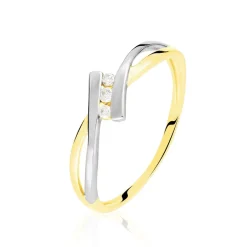Histoire d'Or Bague Brixia Or Bicolore Diamant Best