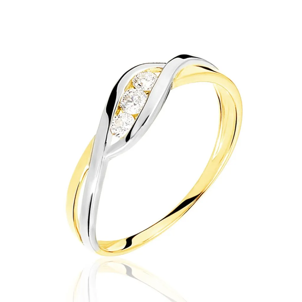 Histoire d'Or Bague Callie Or Bicolore Diamant Discount