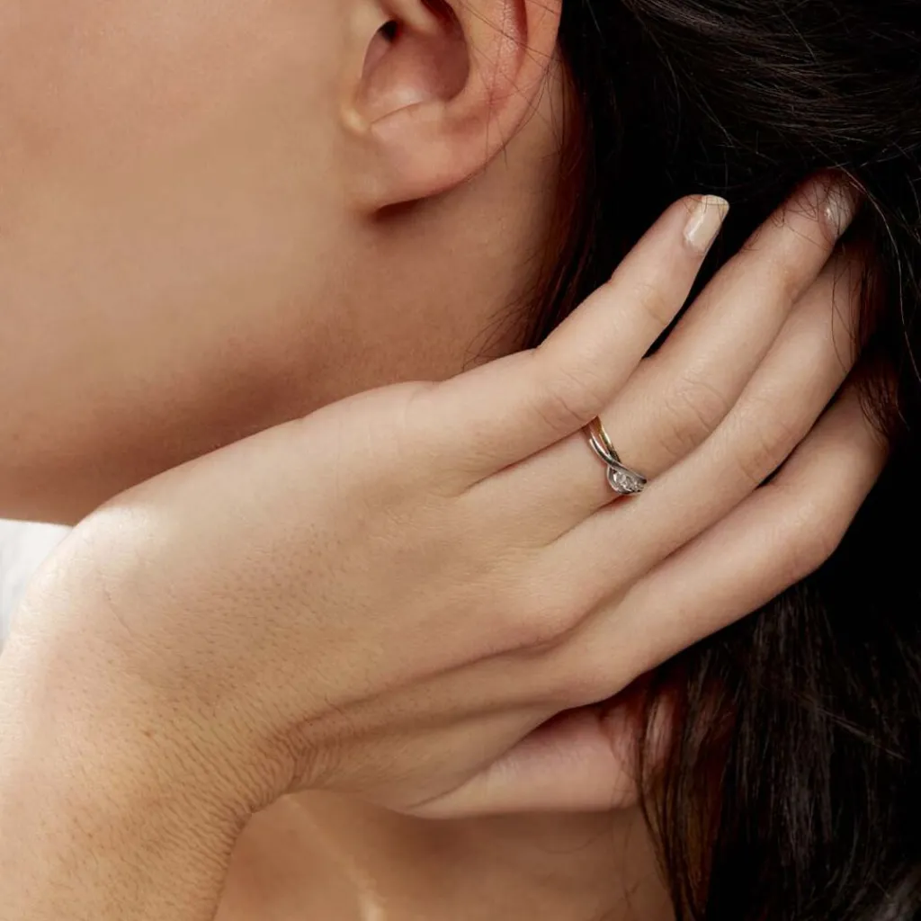 Histoire d'Or Bague Callie Or Bicolore Diamant Discount