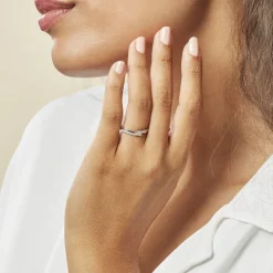 Histoire d'Or Bague Callysta or blanc diamant Discount