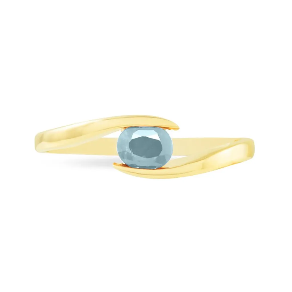 Histoire d'Or Bague Camilia Or Jaune Aigue Marine Hot