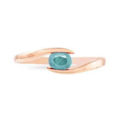 Histoire d'Or Bague Camilia Or Rose Aigue Marine Sale