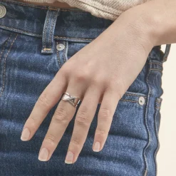 Histoire d'Or Bague Camomille Or Blanc Diamant Sale