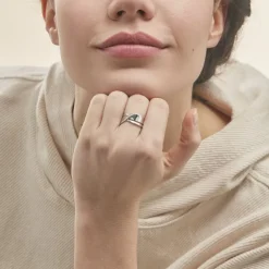 Histoire d'Or Bague Camomille Or Blanc Diamant Sale