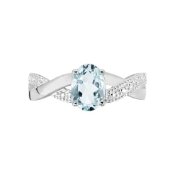 Histoire d'Or Bague Candice Or Blanc Aigue Marine Online