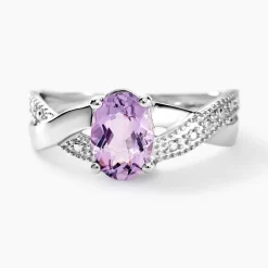 Histoire d'Or Bague Candice Or Blanc Amethyste or blanc amethyste violette Outlet