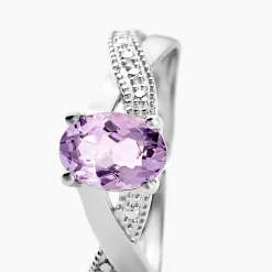 Histoire d'Or Bague Candice Or Blanc Amethyste or blanc amethyste violette Outlet