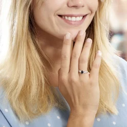 Histoire d'Or Bague Candice Or Blanc Topaze or blanc topaze london blue Clearance