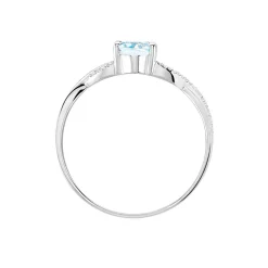 Histoire d'Or Bague Candice Or Blanc Topaze or blanc topaze london blue New