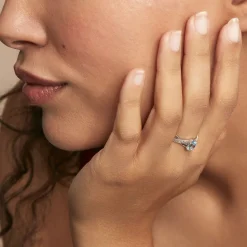 Histoire d'Or Bague Candice Or Blanc Topaze or blanc topaze london blue New