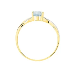 Histoire d'Or Bague Candice Or Jaune Aigue Marine Outlet