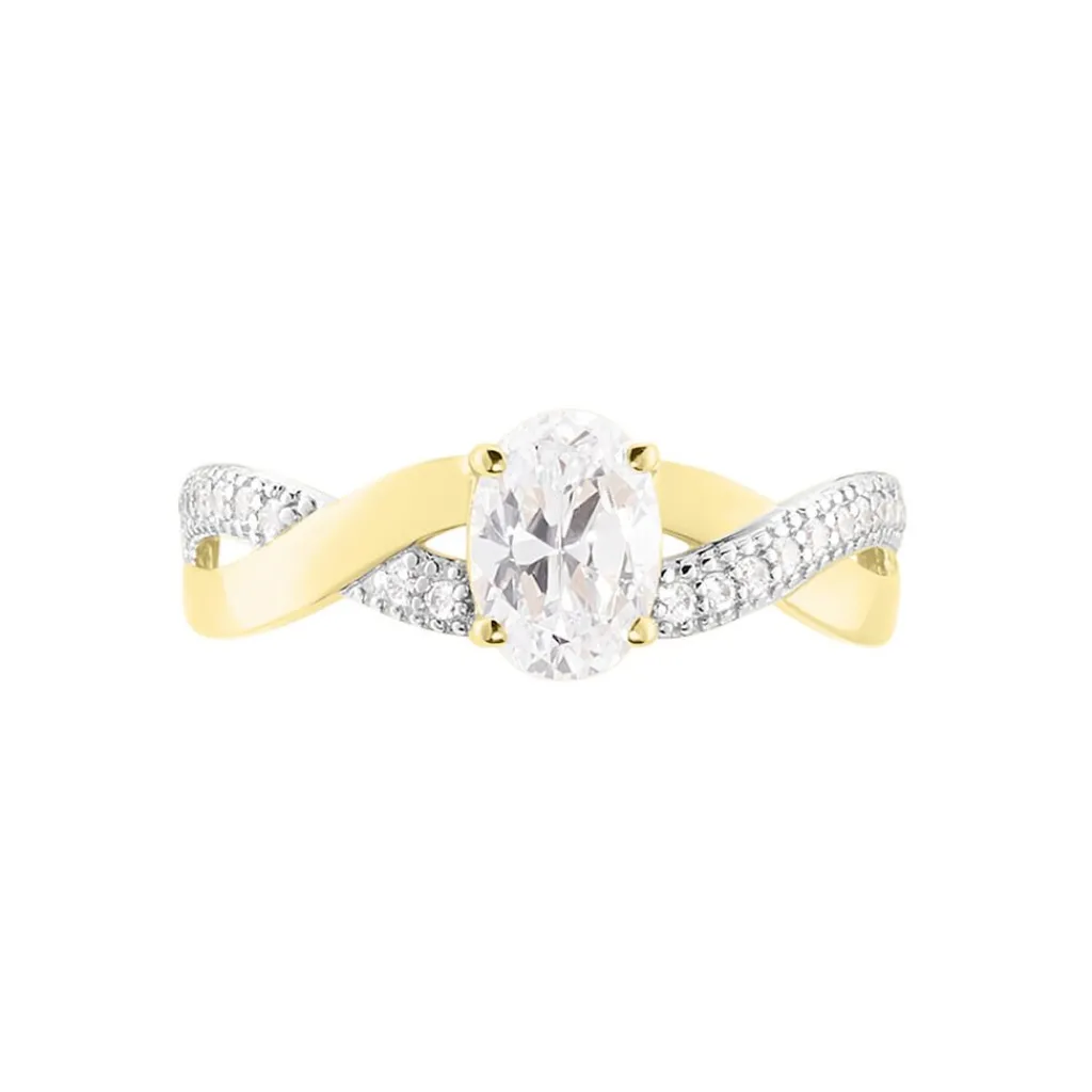 Histoire d'Or Bague Candice De Zirconium or jaune oxyde New